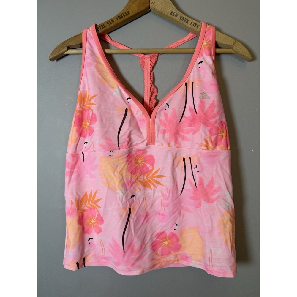 ZeroXposur Girl's Flamingo Tankini top no tags‎